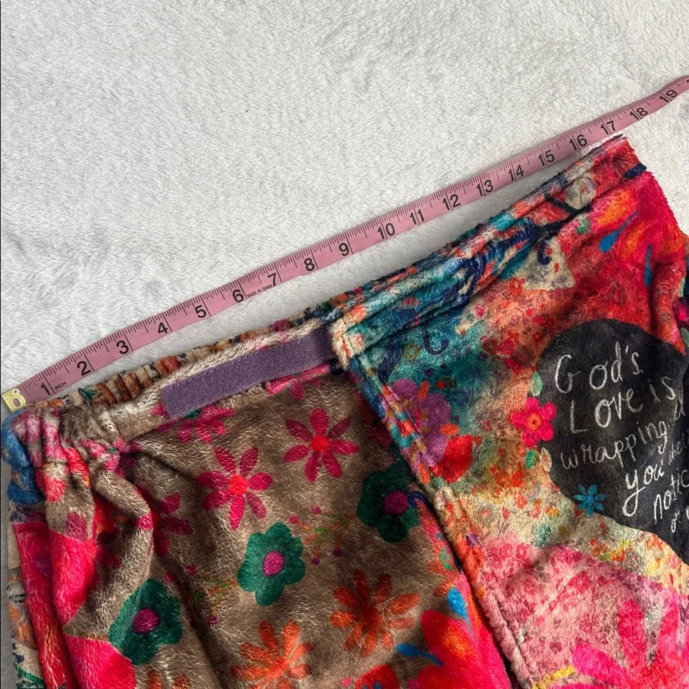 Natural Life Floral Towel Wrap Coverup Skirt Boho Hippie Beach S/M Gods Love‎